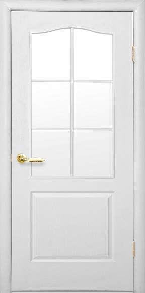 Міжкімнатні двері ТМ «Новий Стиль» модель «Сімплі» B-G (матове Скло)