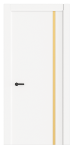 Біла емаль/Золотий молдинг
