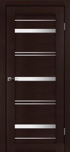 Дуб честнат зі склом (сатин матовий)