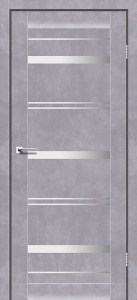 Сірий бетон із склом (сатин матовий)