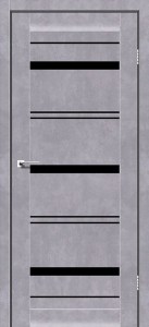 Сірий бетон зі склом (чорне)