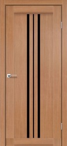 Дуб натуральний зі склом (чорне)