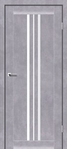 Сірий бетон із склом (сатин матовий)