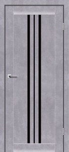 Сірий бетон зі склом (чорне)