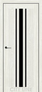 Дуб Ангора/Чорне скло