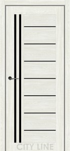 Дуб Ангора/Чорне скло