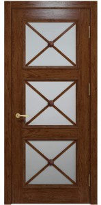 Міжкімнатні двері Cross C 022 SO1 Карамельний від TM «Status Doors»