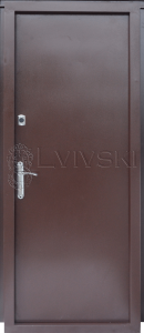 Вхідні металеві двері ТМ «Lvivski» серія «Technik» Тип-1