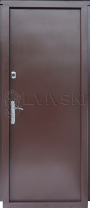Вхідні металеві двері ТМ «Lvivski» серія «Technik» Тип-1 (960)
