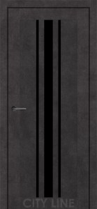 Онікс сірий/Чорне скло