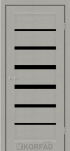 Сатин  перлинний/Чорна лакобель