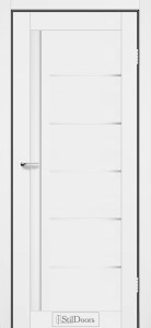 Білий матовий/скло біле