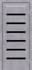 Сірий бетон (чорне «Lacobel»)